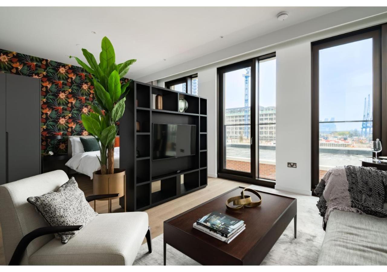 Elegant And Modern Apartments In Canary Wharf Right Next To Thames Londres Extérieur photo