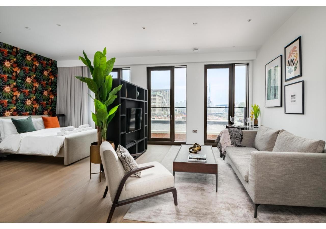 Elegant And Modern Apartments In Canary Wharf Right Next To Thames Londres Extérieur photo